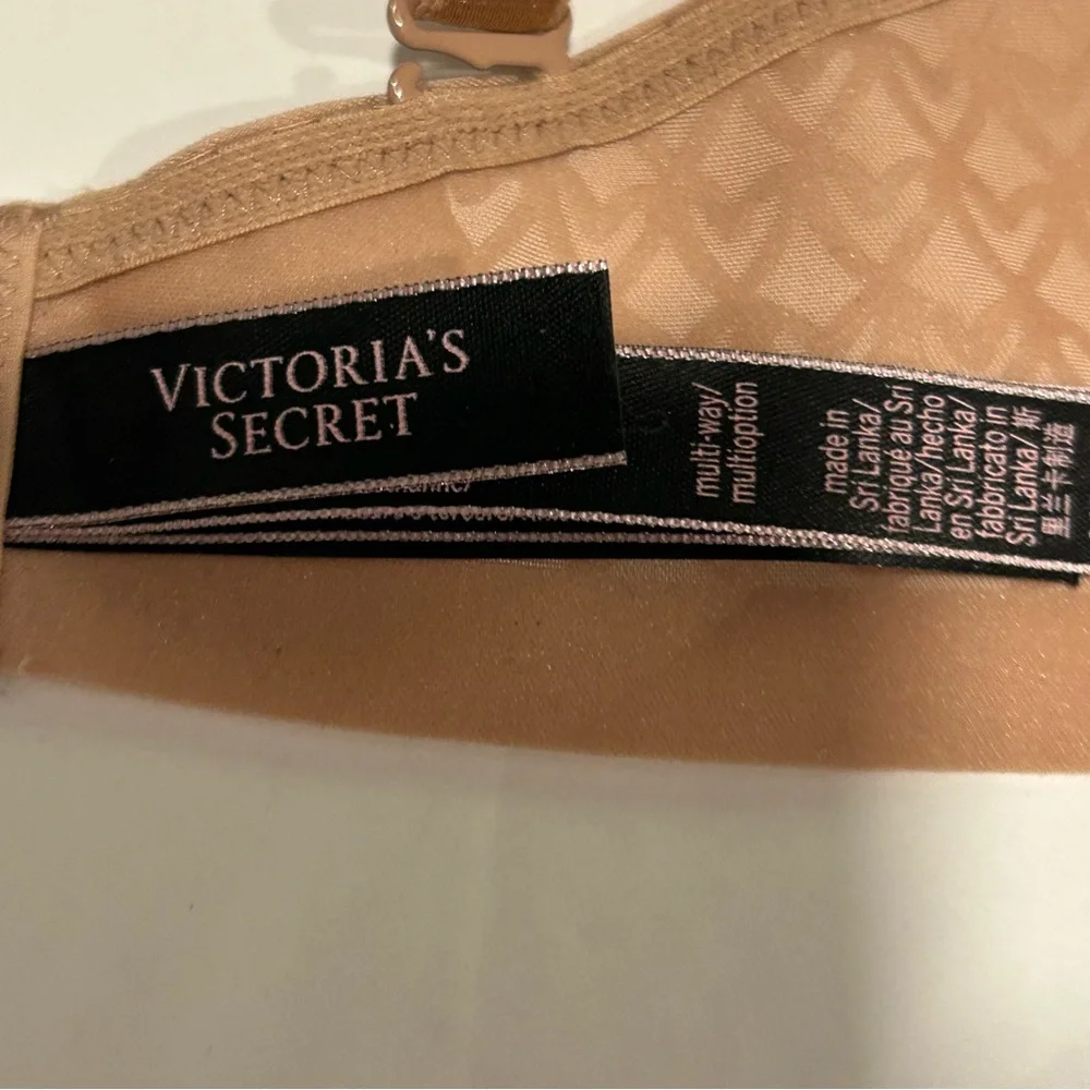 Victoria's Secret Multi-Way Underwire Push Up Strapless Bra 34D Beige - Picture 5 of 11